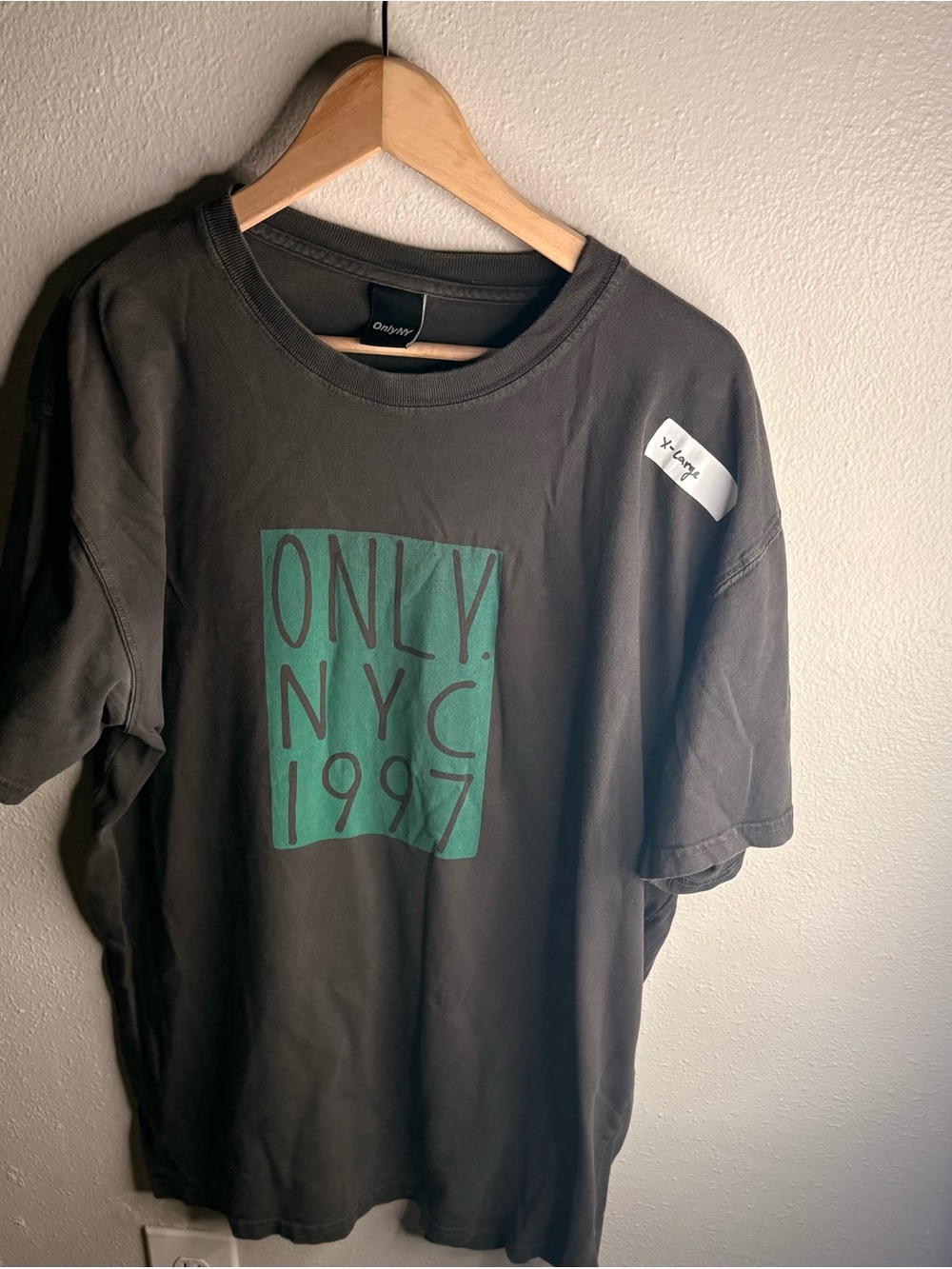 Only Men’s Short Sleeve Tee - Black with Green Graphic